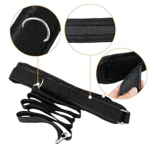 Adjustable Resistance Running Weight Sled Trainer for Sprinter Speed Training Indoor & Outdoor, with 3 Upgrade Weight Sandbags