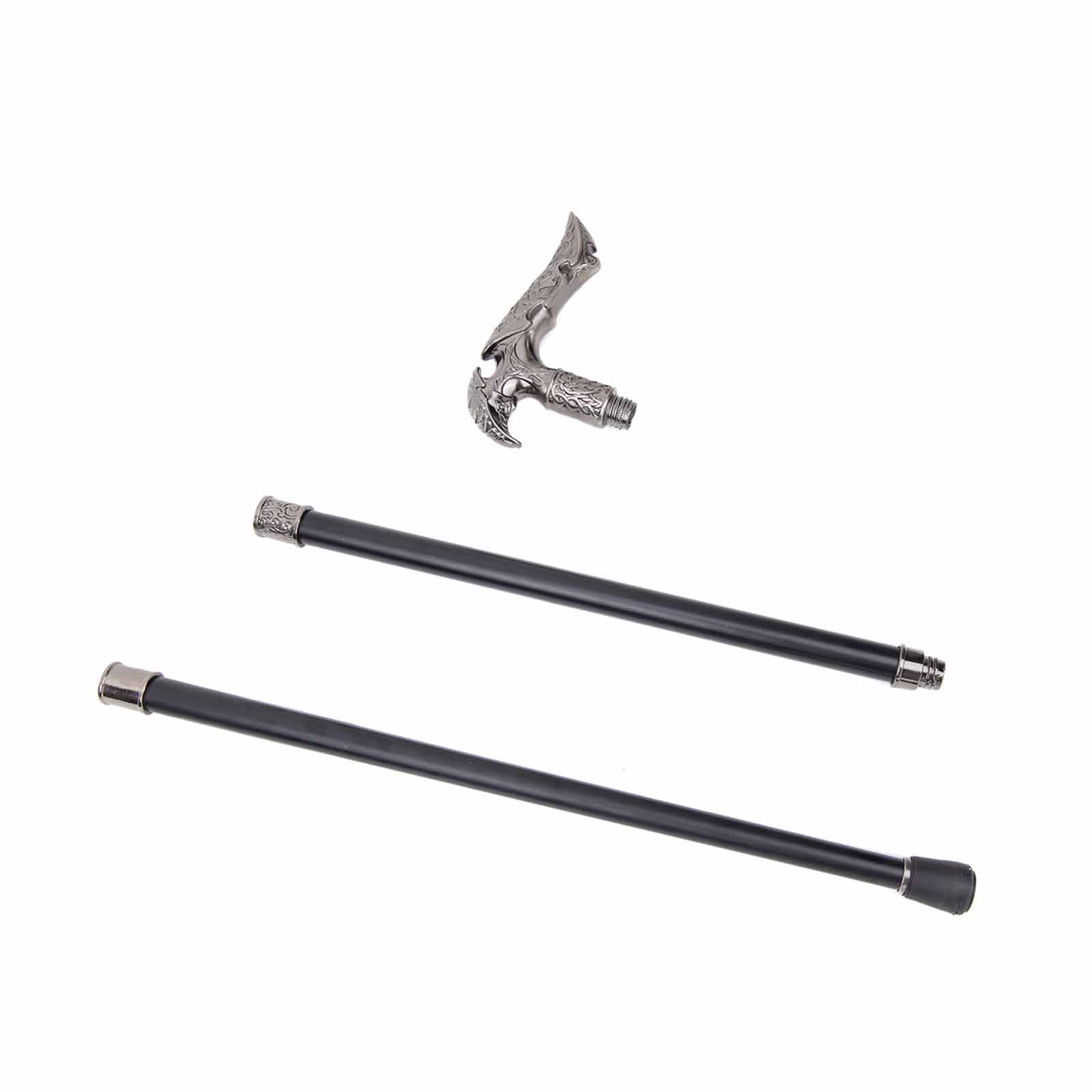 36.61 Inch Reaper Sickle Fashion Stick | Cospaly Retro Party Fashion Cane Cross, Alloy Material, Silvery Grey for Role Playing and Party, For Cosplay & Party