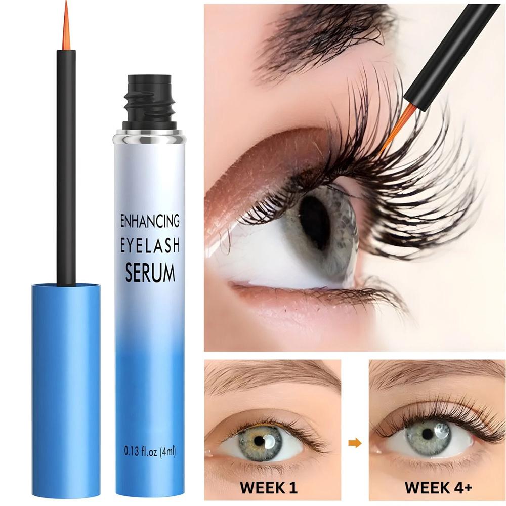 Advanced Eyelash Serum for Thicker, Longer Eyelashes and Eyebrows - Grow Luscious Lashes with Brow Enhancer (4mL)