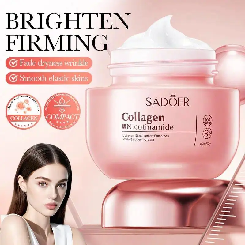 Korean Brightening And Hydrating Face Cream | Collagen & Niacinamide | Advanced Radiant & Firming Formula | Deep Hydrating Facial Care for Glowing Skin Deep Moisturizing
