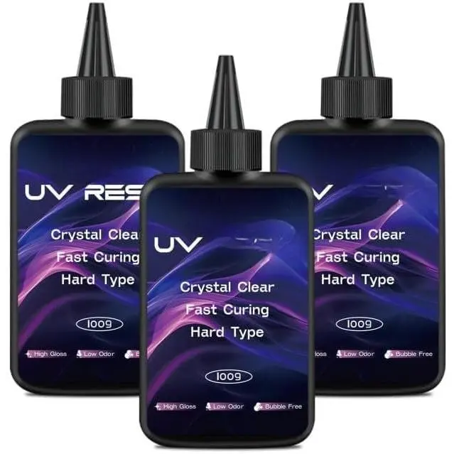 UV  300g,  Clear  Curing  for DIY Crafts |  Clear Finish with  Curing Formula, Low Viscosity Flow and Hard Surface for DIY , Casting & Craft Projects