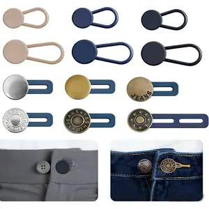 12 count No Sew Button Extenders for Jeans, Pants-   Extenders, Adjustable Waistband Expander for Men & Women,Maternity Pants Button Extender for Tight Jeans, Slacks