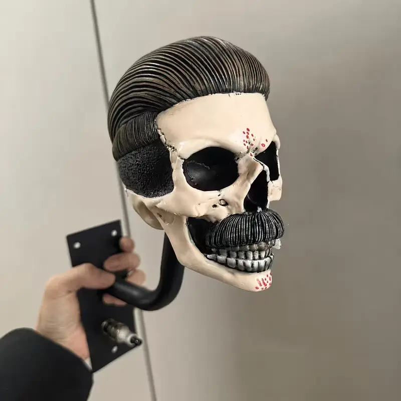 Skull Helmet Wall Decor, Unique Home Decoration Piece, Decoration Items, Stylish Skull Design, Perfect for Room Aesthetics, Durable Wall Art, Decorative Artwork