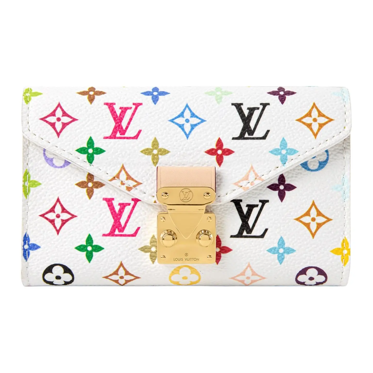 Louis Vuitton x Takashi Murakami Metis Pouch Waist Bag for Women, Multicolor Monogram Canvas, White