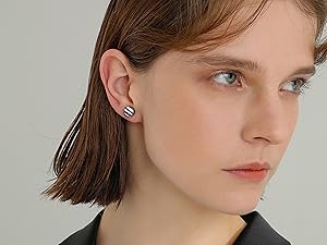 FUNRUN 16 Pairs Punk Faux Gauge Earrings Set - Stainless Steel & Hypoallergenic for Men & Women