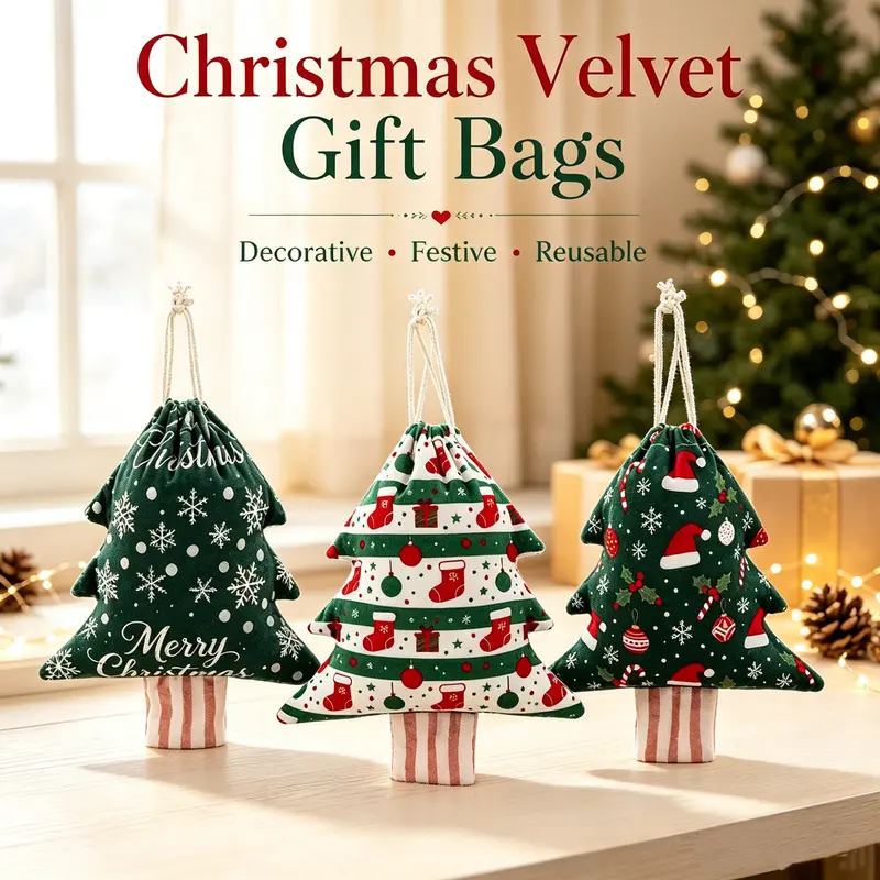 6 Christmas tree scented drawstring hanging ornaments in a natural forest style, cute, delicate, compact, and easy to hang and store, suitable for home decoration, children's rewards, and window displays