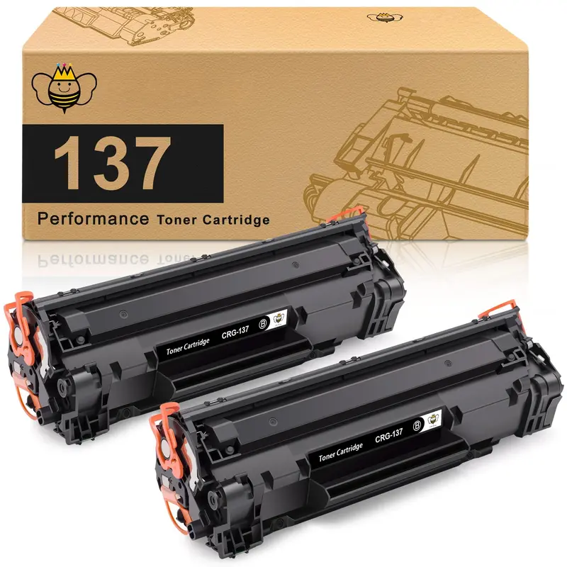 4-Pack Canon 137 Black Toner Cartridge Replacement - Compatible With ImageClass D570, MF232w, MF242dw Models
