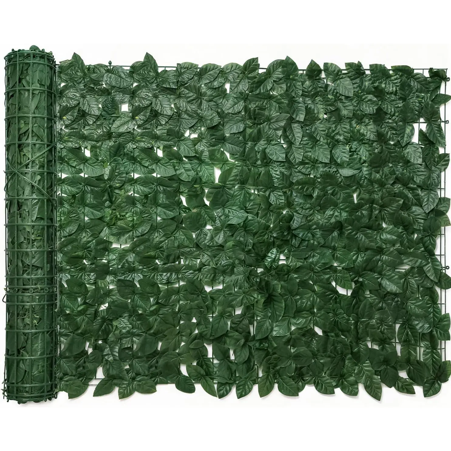 120x40in Artificial Ivy  Fence Wall Screen UV-Anti Panels | Faux Greenery Backdrop Pothos Leaf Hedges Fence Panels for Patio Balcony Garden Backyard Indoor Outdoor Green Wall Decor