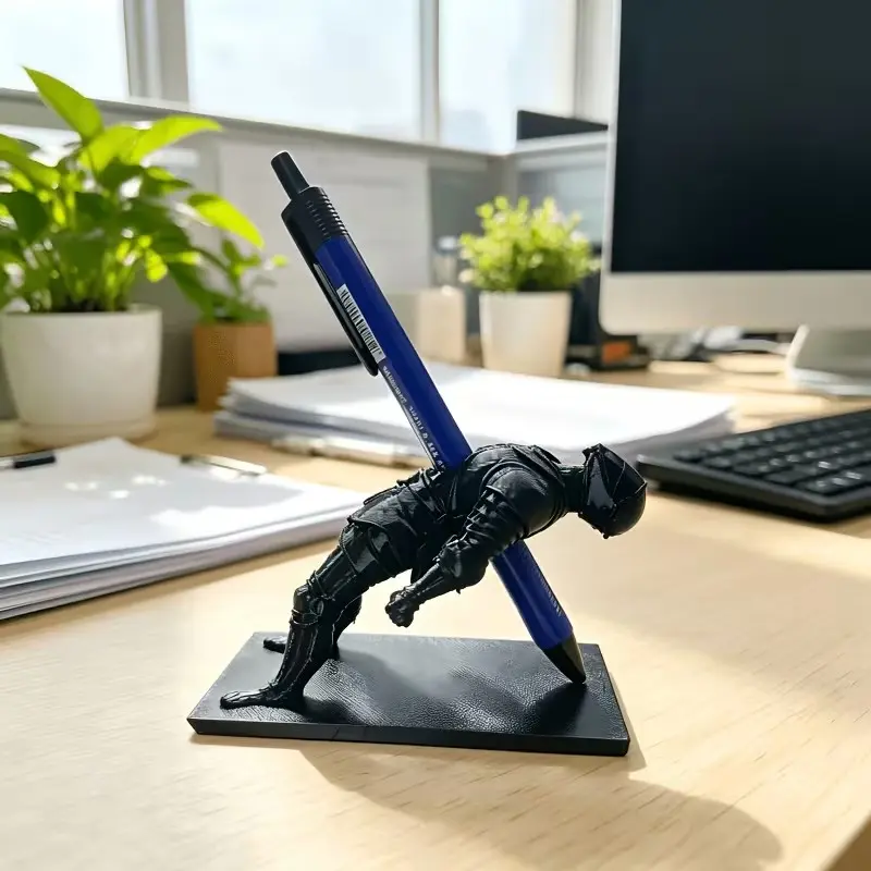 Vmayan Pen Holder Medieval Desktop Organizer, Fun Gothic Decorative Item, Ideal for Aesthetic Office Supplies & Unique Desk Accessories