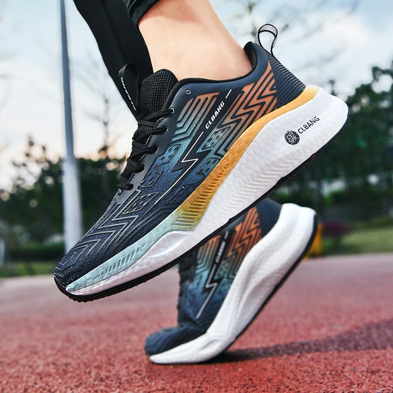 UYCEKK Men'S Breathable Mesh Basketball Shoes - Neon Colorway, Shock-Absorbing Cushioning, Non-Slip Rubber Sole for Indoor/Outdoor Training & Running, Low-Top Lace-Up Design with Fabric Lining, Basketball Gear, Athletic Footwear, Modern Sneakers, Durable