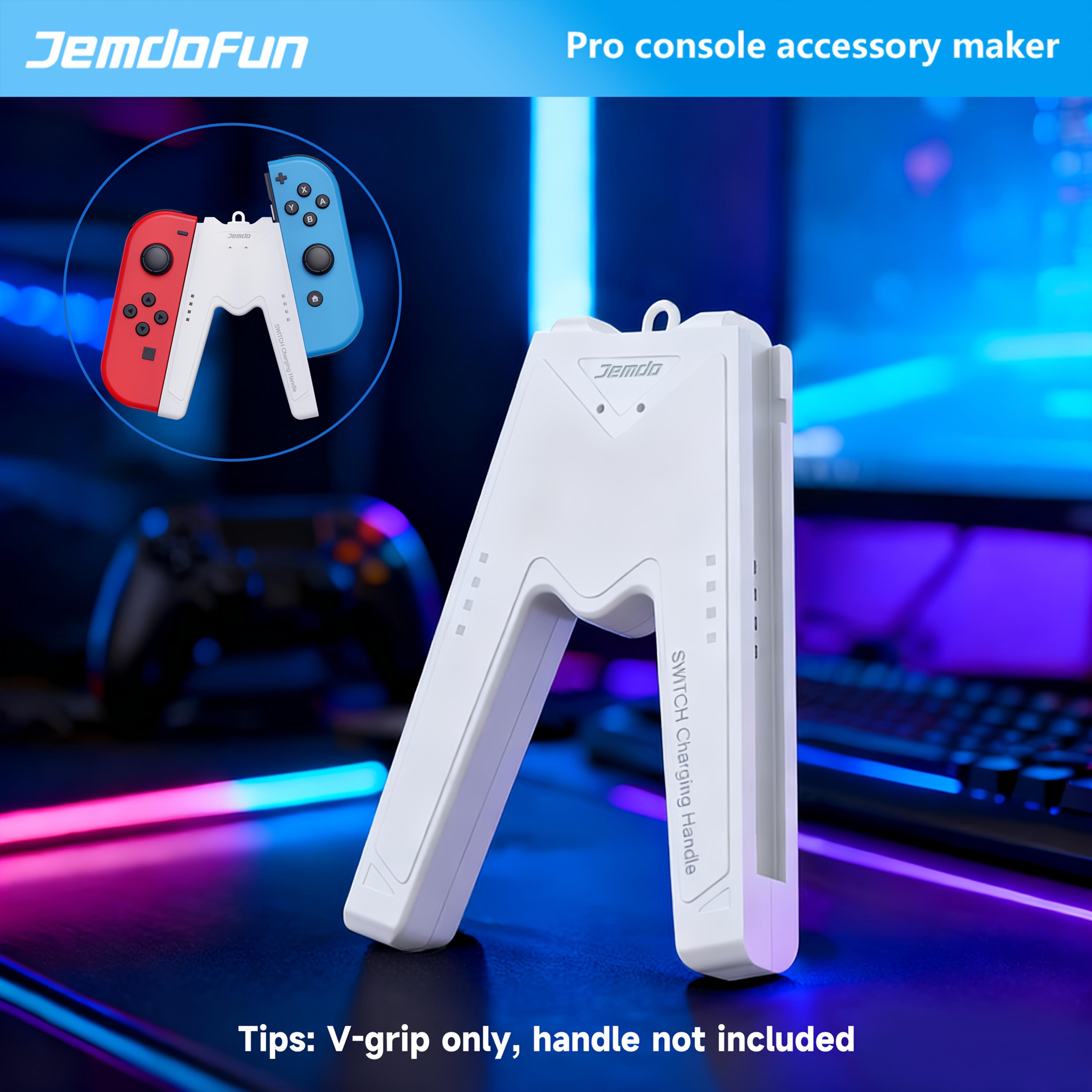 [Switch Controller Grip Stand] Suitable for Switch Controller Grip Stand V-Shaped Design Plug And Play ABS Material Suitable for Switch Additions OLED Stand Enhance Grip Experience