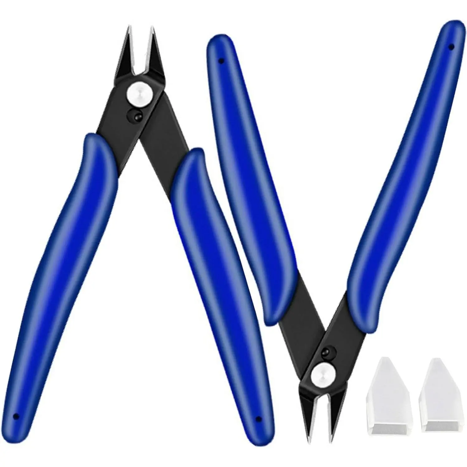 Flush Cutters, 2 count  Wire Cutters for Craft, Jewlery Making, Electronics, Plastic Models, Zip Tie Sprue
