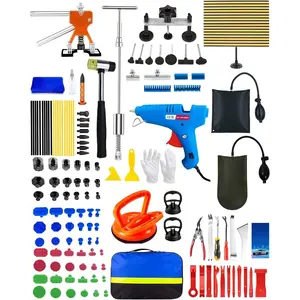 132 count Dent Puller Kit, Dent Repair Kit,Paintless Dent Removal Kit with Suction Cup & Bridge Puller & Golden Lifter,Dent Remover Tool for ,Auto  Repair Dent  for Hail Door Dings
