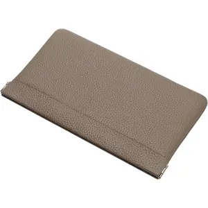 Genuine Leather Pocket Bag Purse,Coin Purse Phone Accessories Travel Pouch Storage Waterproof Portable No Zipper Wallet Man (Grey)