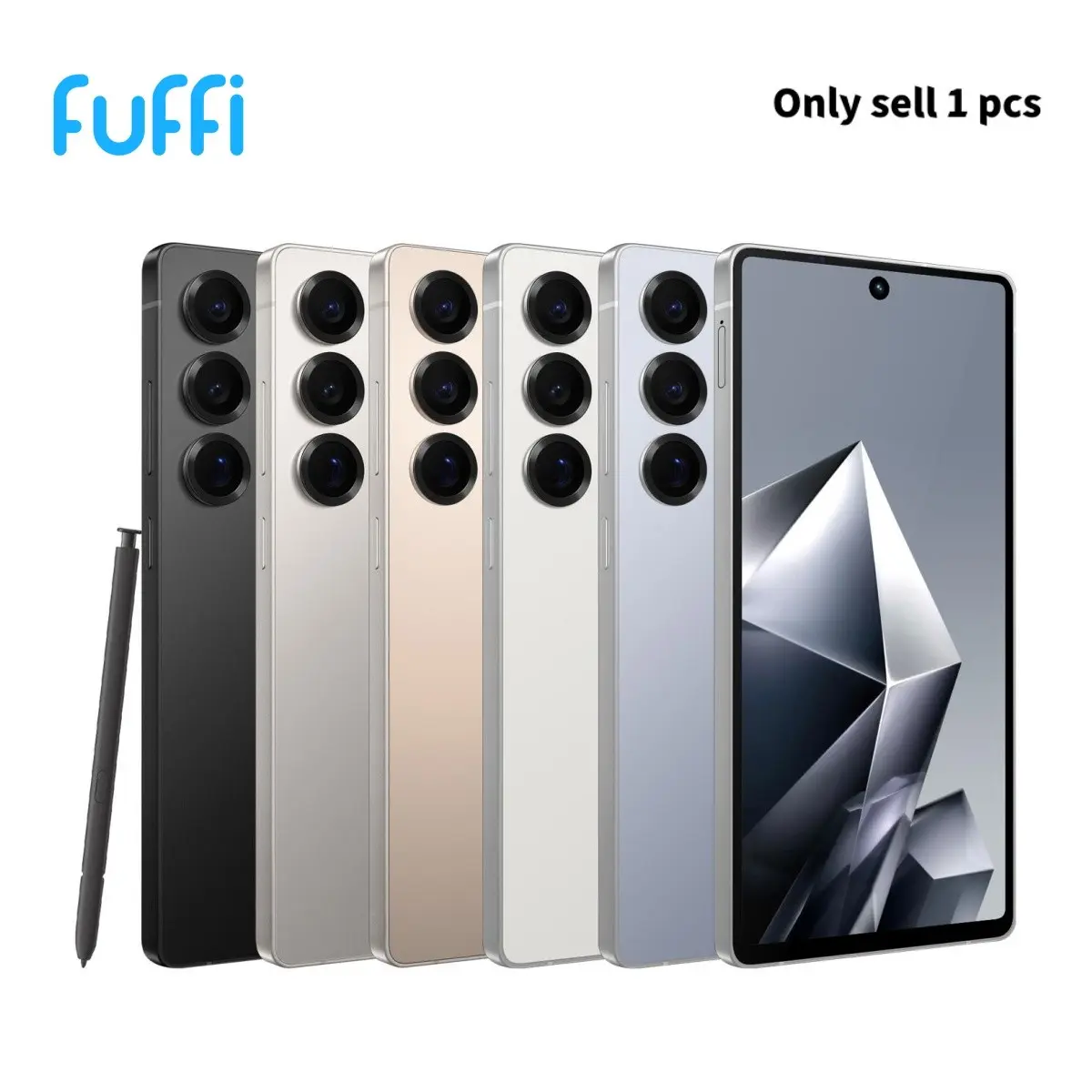 FUFFi-4G network, smartphone, 6.8-inch HD screen, 3GB RAM + 32GB ROM, stylus included, 8MP + 16MP HD cameras, 4000mAh battery, GPS, dual SIM dual standby, Android 12.0, metal frame