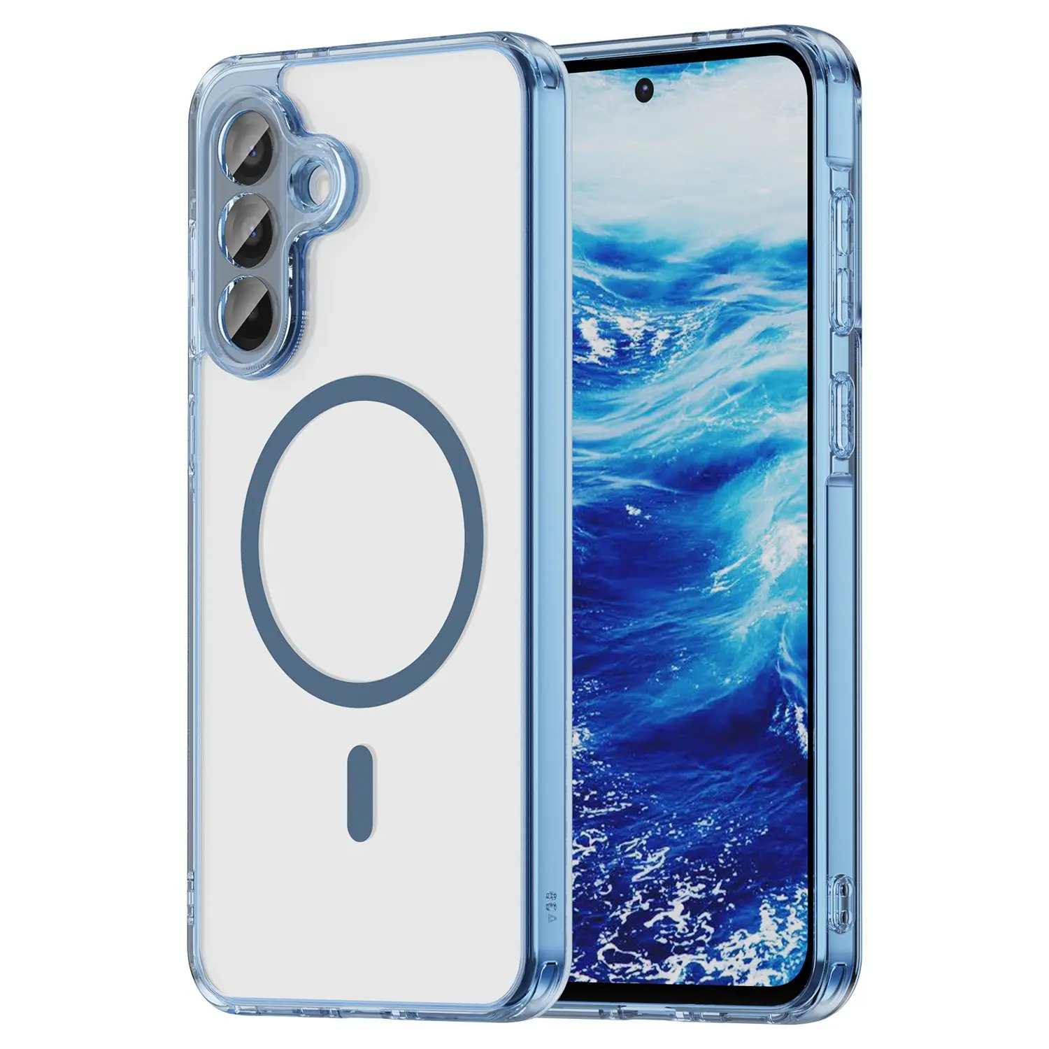 1pcs， New minimalist transparent phone case suitable forg alaxy a36protective case with magnetic charging function for both men and women