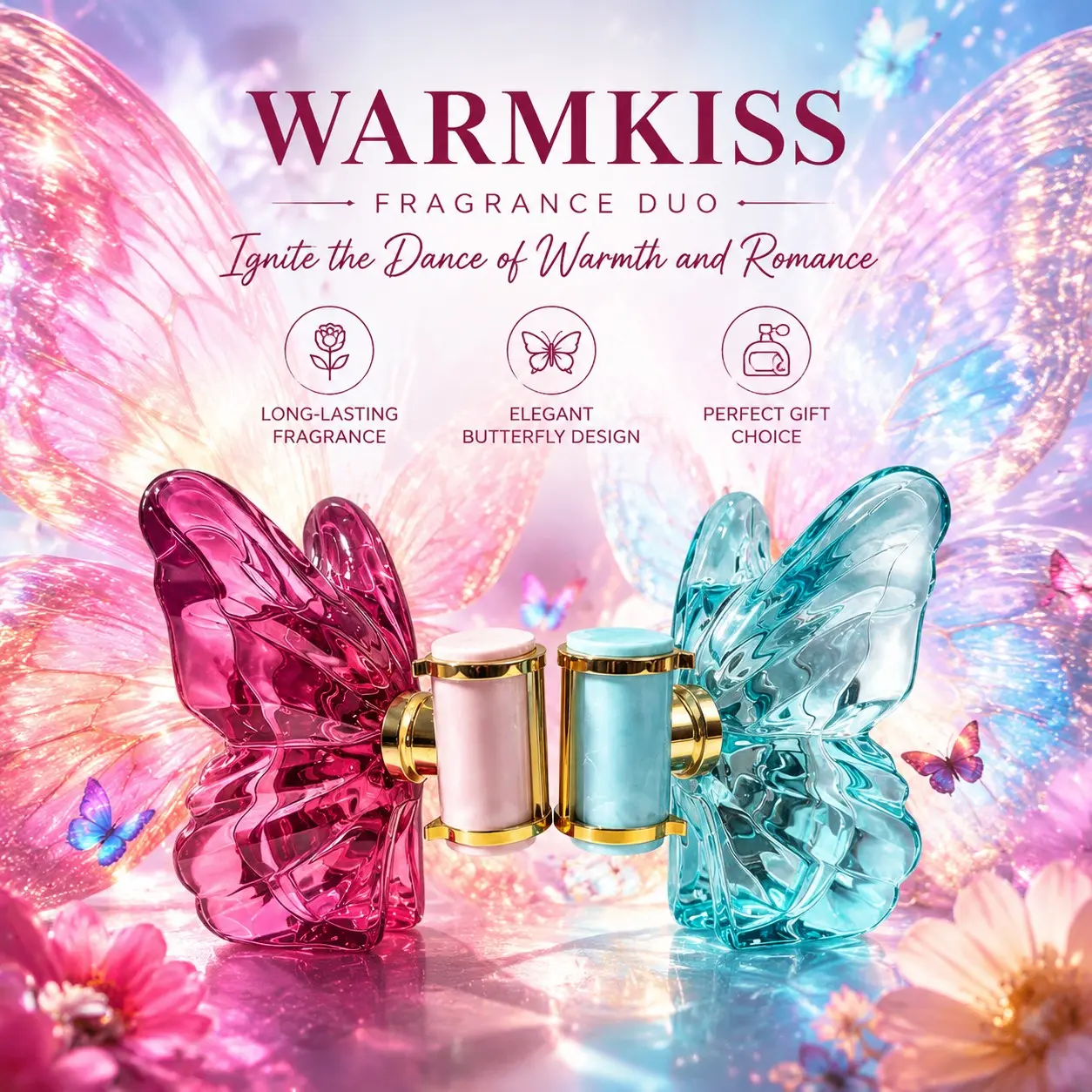 WARMKISS Women's Floral Fragrance, Long-Lasting Perfume, 35ML Bottle Perfume, Portable, Romantic Gift, Fresh Natural Scent, Ideal for Daily Use and Gifts