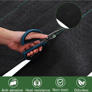 GARVEE Woven Landscape Fabric 5.8oz, GARVEE 4 x 100FT Weed Fabric Barrier, Double Layer, Garden Fabric Weed Barrier, Weed Control Fabric Ground Cover, Gardening Mat for Garden Beds, Landscaping