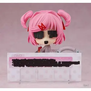 Nendoroid 2077 Natsuki Q Version Interchangeable Face Posable Action Figure Model Doki Doki Literature Club Collectible Toy