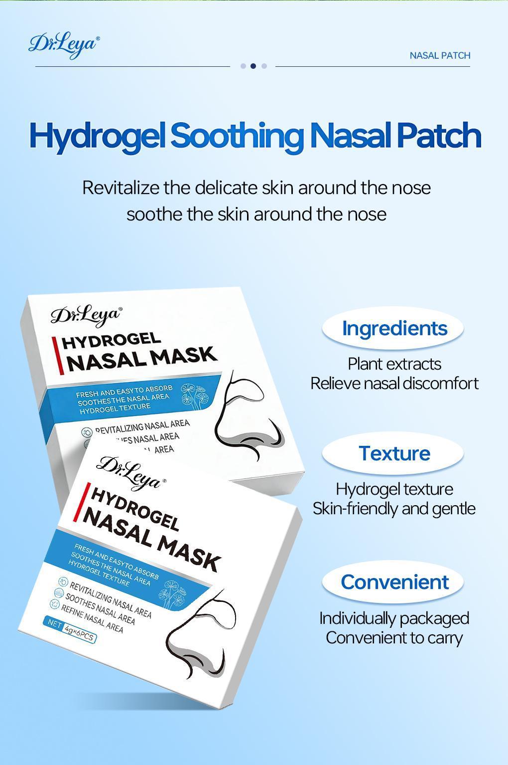 Nose strips, 6-pack. Ideal for sleep, exercise, and covering mouth and nose. Features long-lasting adhesive for yoga, fitness, and comfortable skincare. Suitable for outdoor activities.