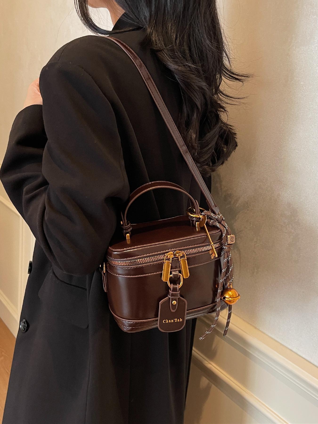 Women's Fashionable Solid Color Handbag, Casual Versatile Shoulder Bag for Daily Used, Trendy All-match Commuter Bag, Handbag Shoulder Purse