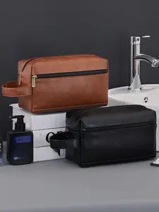 Men's Grooming Bag, Unisex Travel Shaving & Beauty Bag, Zipper Toiletries Storage, Makeup Bag, &, Travel Essentials