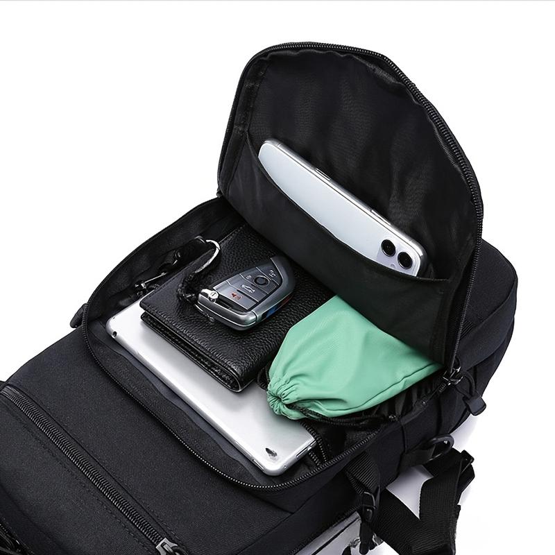 Tactical Sling Bag for Men Outdoor Travel Daypack Multi-Pocket Compact EDC Crossbody Backpack Durable Lightweight Polyester Secure Zip Closure Ideal for Hiking Camping Sports