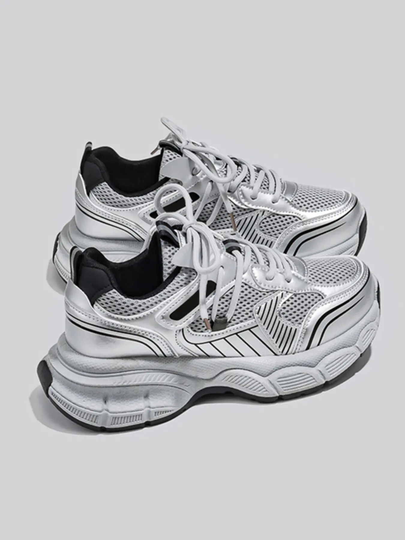 Breathable Mesh Dad Shoes, Korean Style Sports Sneakers, Athletic Casual Sneakers, Comfortable for Long Hours, All Day Sneakers, Essential for Summer Outdoors, Worker-Friendly Footwear, Casual Athletic Trainers, Casual Lifestyle Sneaker