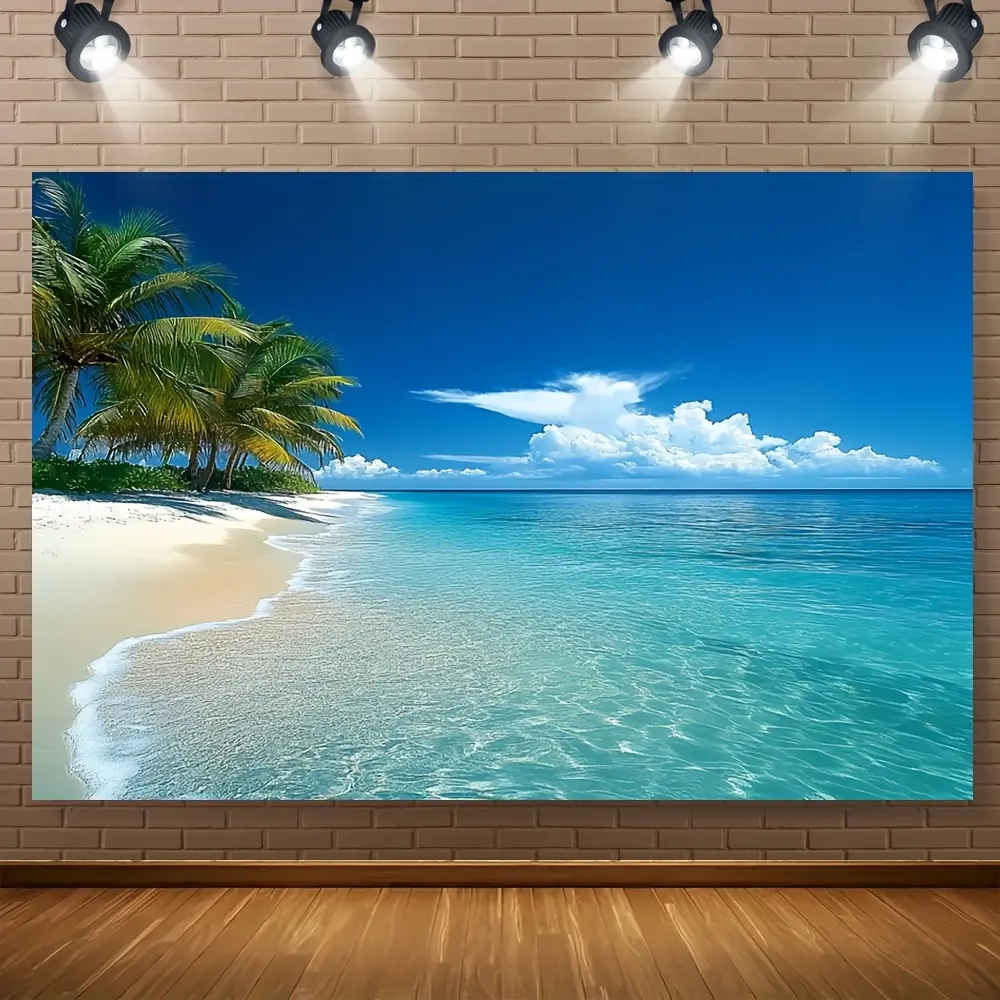 Sea Beach Tapestry Made of 100% Polyester Fabric, Suitable for Various Uses in The Bedroom And Living Room
