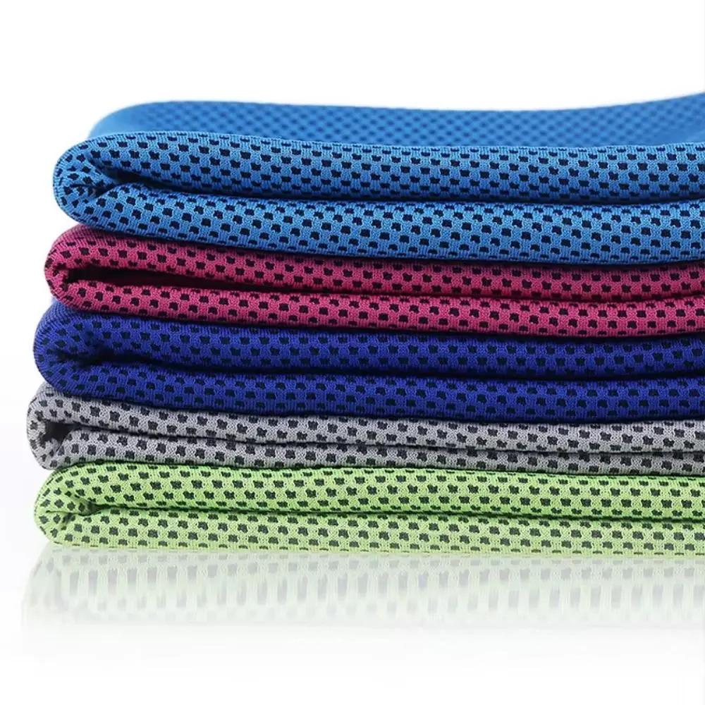 Quick Dry Mini Cooling Towels 3 Pack with EVA Storage Case, Breathable Sweat Absorbent Towel for Fitness, Outdoor & Gym Use