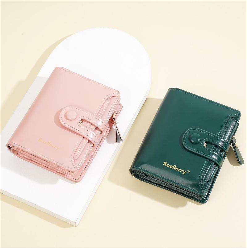 Premium Waxed Leather Slim Wallet - RFID Blocking 2-in-1 Card & Coin Pouch, Ins-Inspired Essential for Daily & Travel