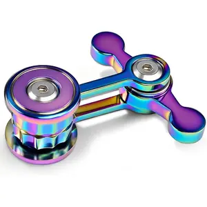 Fidget Spinner Toy for Adult Cool Gadgets Gifts for Teen Boy Metal Silent Figette Office Desk Toy Anxiety Stress Relief Item Quiet Calming Down Autism ADHD Tools Valentines Day Gifts for Him Menfidget toys