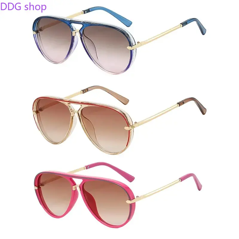3-Pack Unisex Retro Aviator Sunglasses, 2026 New Gradient Tinted Lens Shades, Lightweight Classic Vintage Style, High UV Protection Fashion Eyewear, Great for Daily Wear, Driving, Travel and Outdoor Casual Matching, Sunglasses For Women, Men's Sunglasses