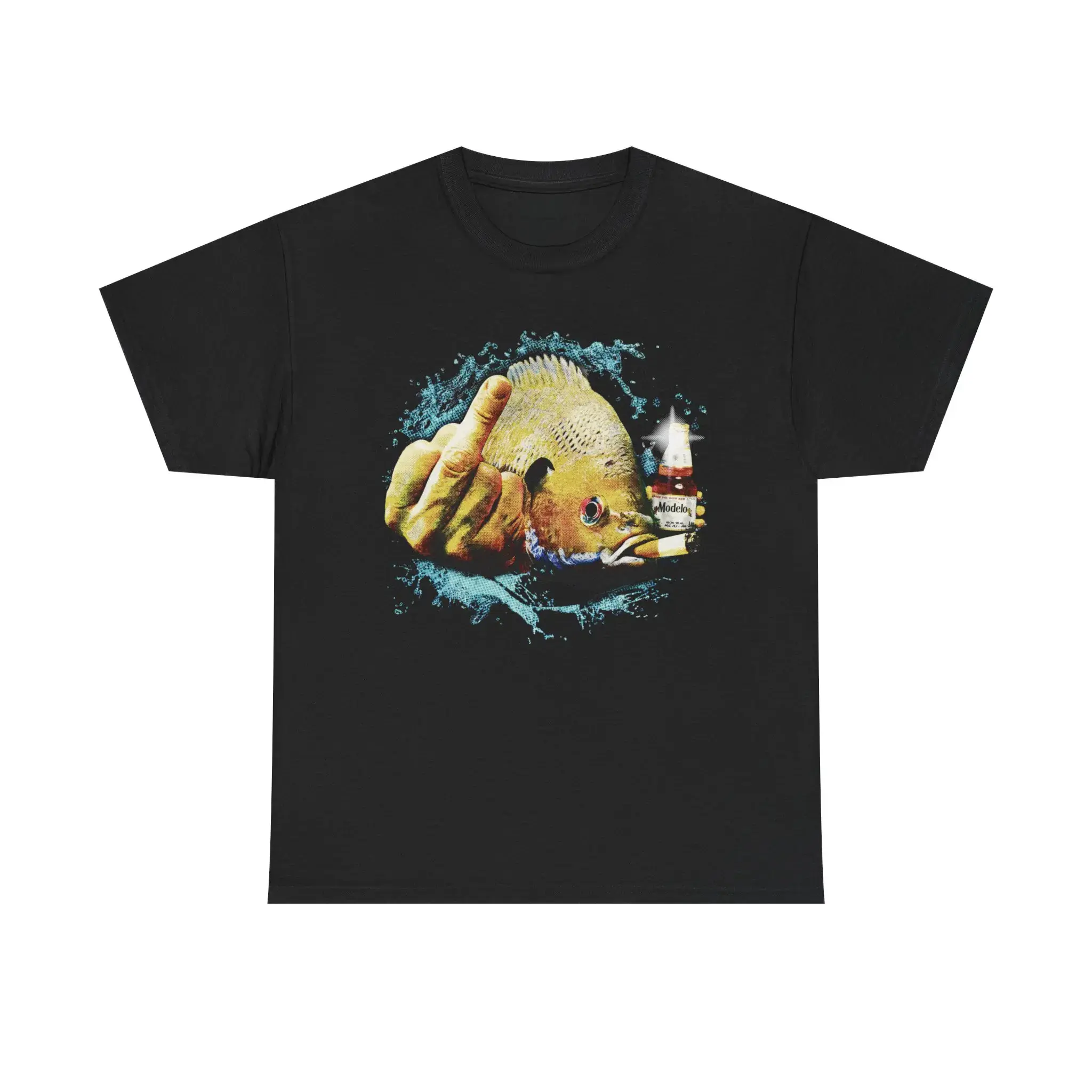 God Forbid I Commit A Little Tax Fraud While The Elites Eat Children Graphic T-Shirt, Sarcastic Anti Elite Political Satire Bold Bubble Letter Print Heavy Cotton Unisex Black Crewneck Streetwear Tee