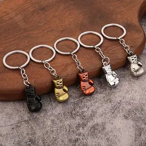Men's Fitness Boxing Keychain Pendant Boxing Glove Key Pendant 3D Metal Fighting Glove Keychain