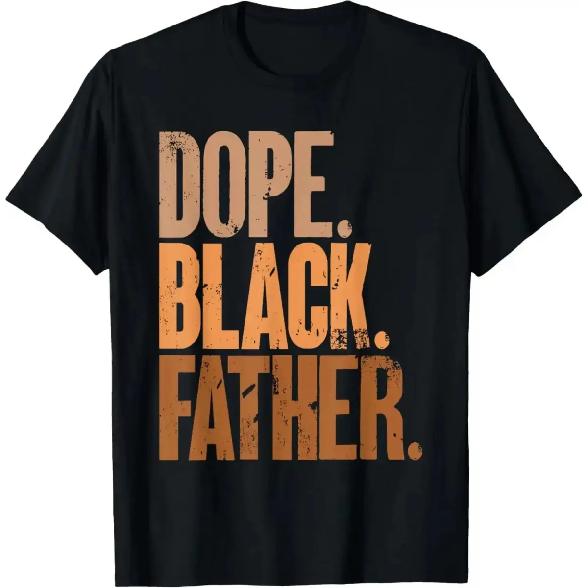 Black Dad Dope Black Father Fathers Day T-Shirt Cotton Menswear