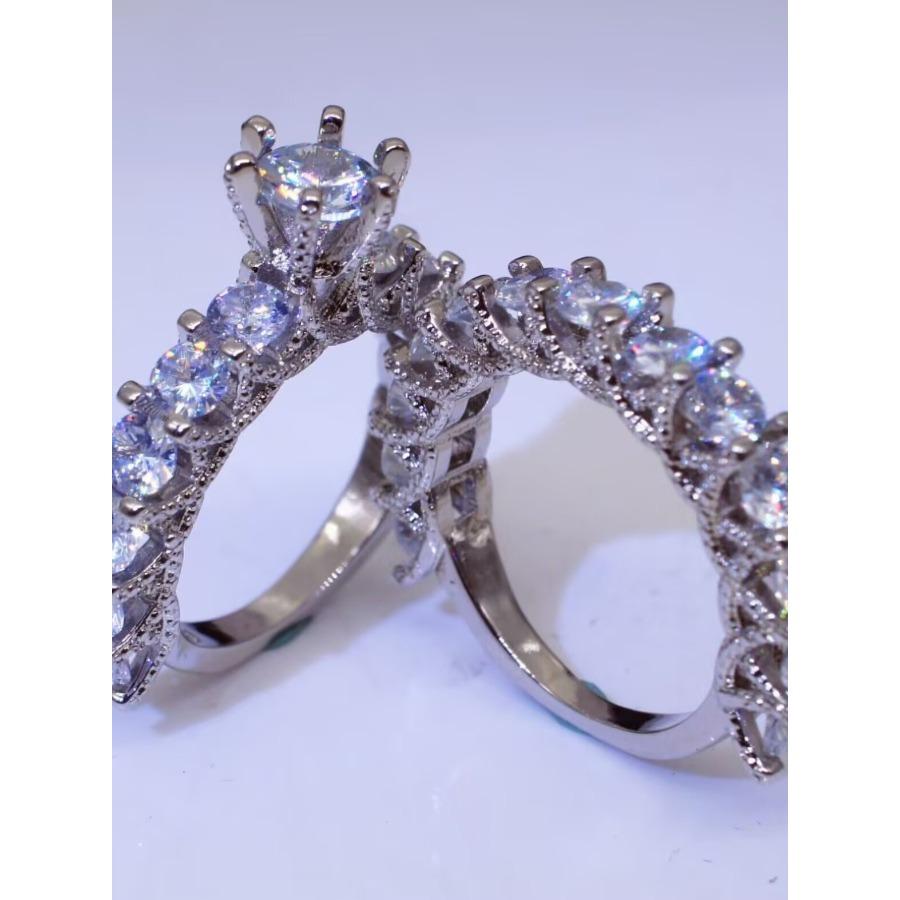 Proposal engagement ring Full diamond ring Simple and stylish ring