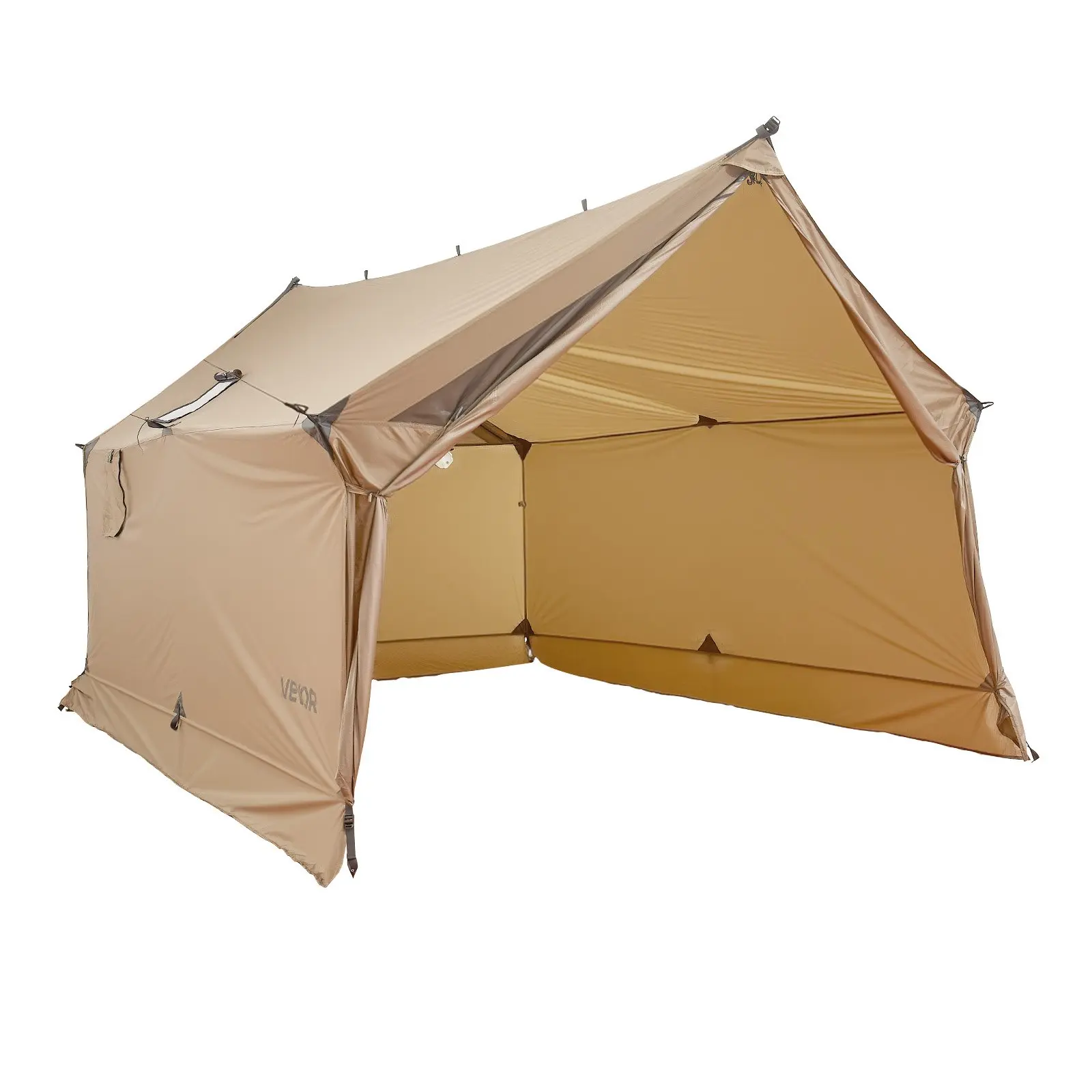 VEVOR Camping Hot Tent, 2 Persons Cabin Hot Tent with Stove Jack, Waterproof Winter Tents Shelters with Vents, Lightweight & Portable 4 Season Tents for Hiking Fishing Hunting Backpacking