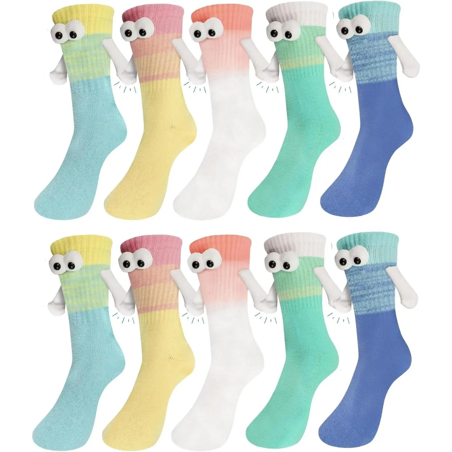 Magnetic Holding Hands Socks for Women, Men, Teens, Couples, Friends(Gift)
