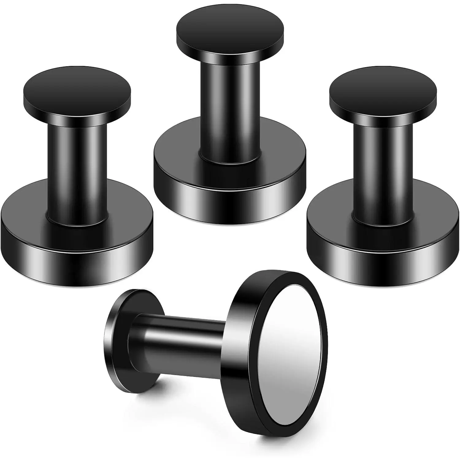 Magntic Hooks 4 count 150lb Magnt Hook Cruis Cabins (Black) | ssntials Havy Duty Wrath Hangr  Magnts for Classroom Whitboard Wrath Coat  Garag Cruis Ship Camping