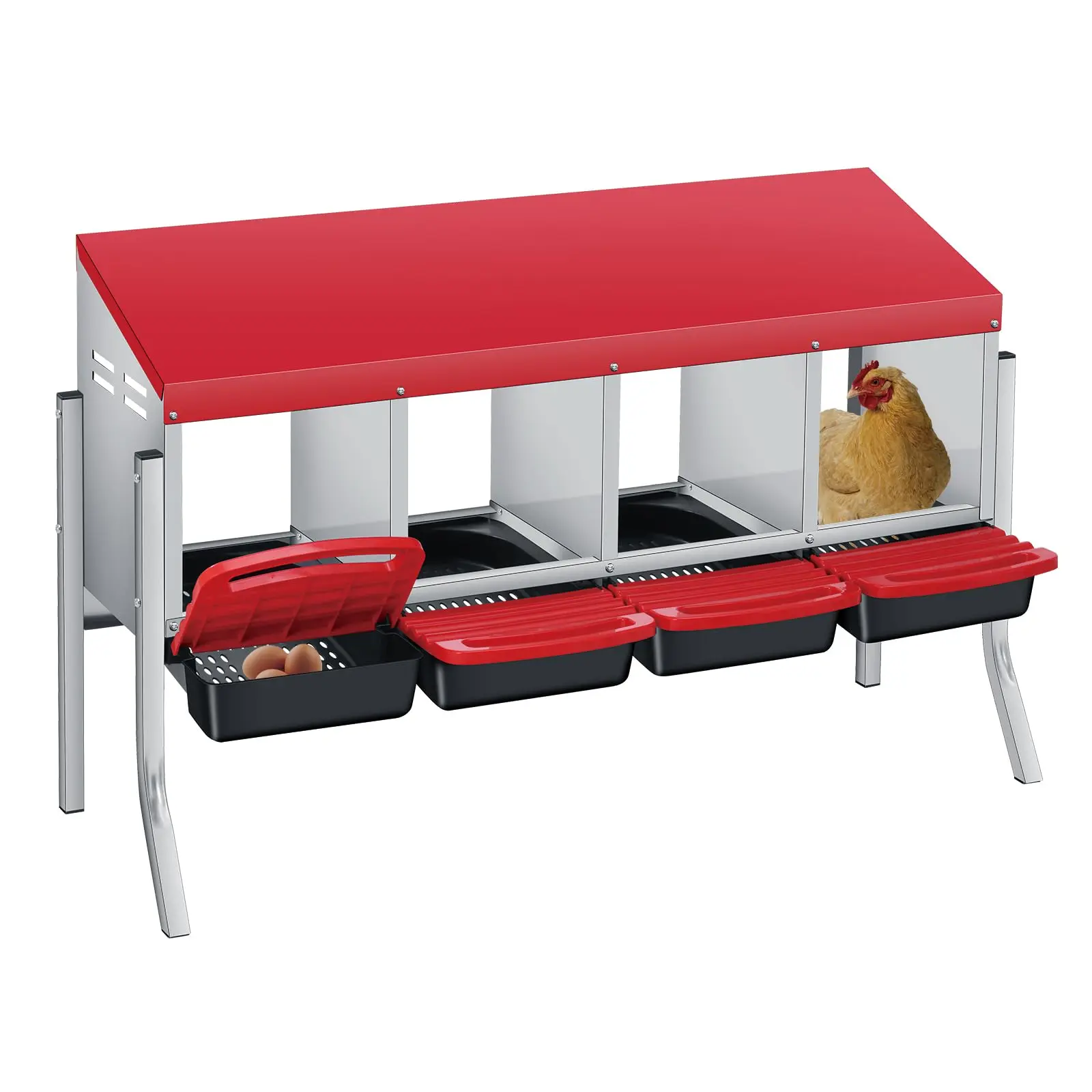 red Four grids + bracket