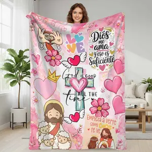 Jesus  Blanket  Religious Christian Religious Print  Soft Warm Cozy Comfortable  Great for Home Decor Living Room Bedroom Sofa Couch Bed Gift for Loved Ones Holidays Valentine's Day Birthdays