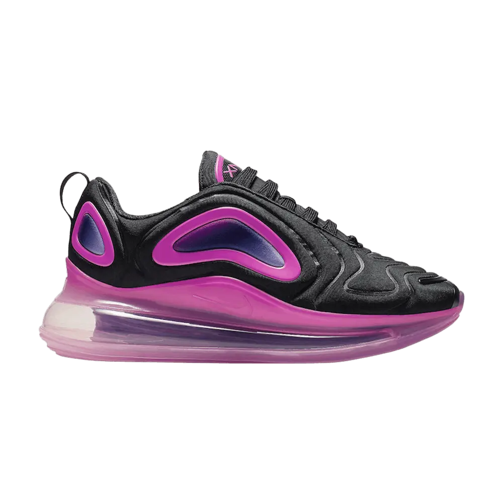Nike Air Max 720 Grade School 'Black Laser Pink' (Unisex) Black/Laser Pink running shoes AQ3196 007
