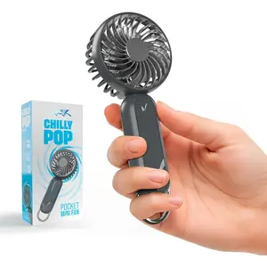 ChillyPop Mini Portable Fan, Lightweight & Small Personal Fan, Long Quiet &  Cooling Time, Makeup  Travel Fan, Rechargeable USB C Pocket-Sized Summer  for Women Men Grey
