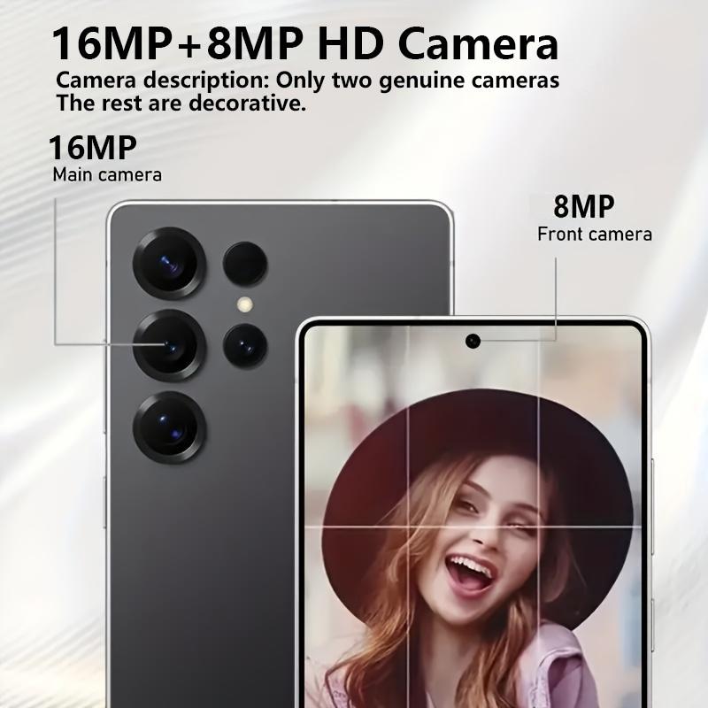 I25 Ultra 6.8-inch smartphone, 4G network Touchscreen smartphone with stylus, dual SIM dual standby, 4G + 64GB large memory, 8+16MP high-definition dual cameras, the perfect gift for holidays and birthdays.