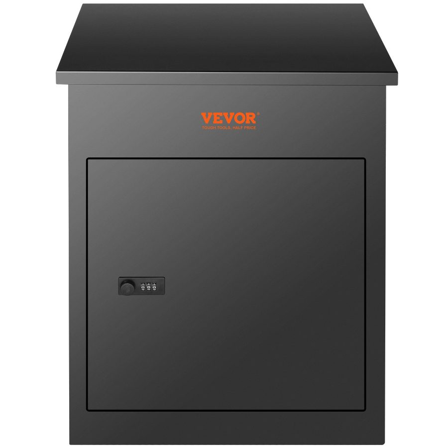 VEVOR Package Delivery Boxes for Outside, Extra Large Mailbox with Coded Lock, Galvanized Steel Wall Mounted Mailboxes 17.3x13.8x22.8, Anti-Theft Baffle, IPX3 Waterproof for Porch, Curbside