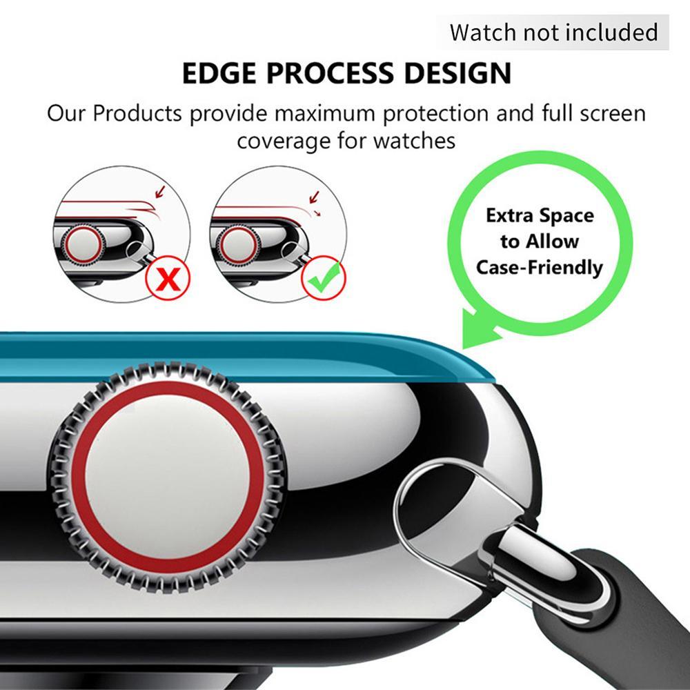 TPU HD Clear Full Hydrogel Film Screen Protector with Fingerprint Reduction, Dustproof Function, Watch Screen Cover For Apple Watch Smart Watch Accessories