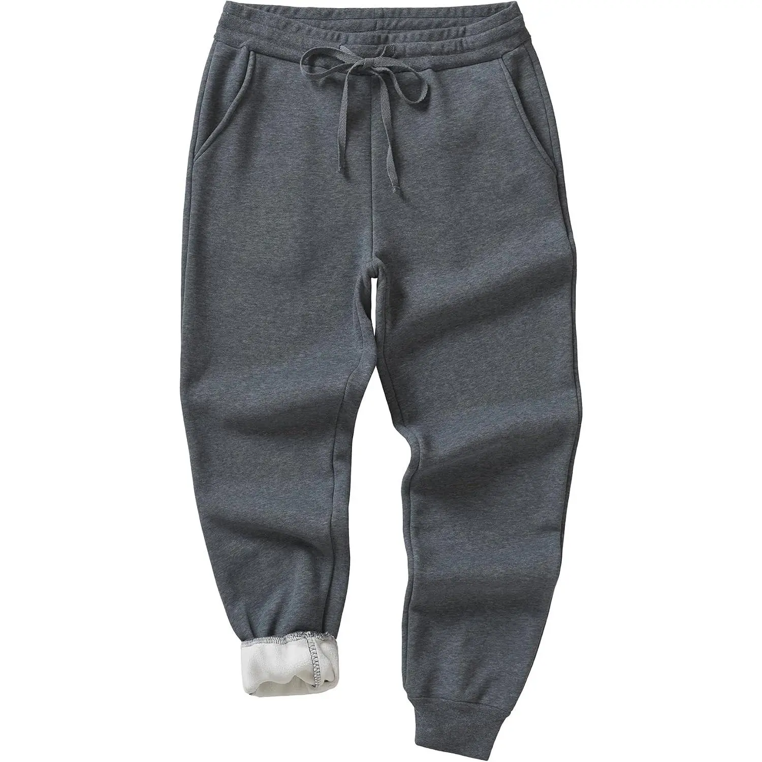 Women's Petite Fleece Pants Sherpa Lined Sweatpants for Winter