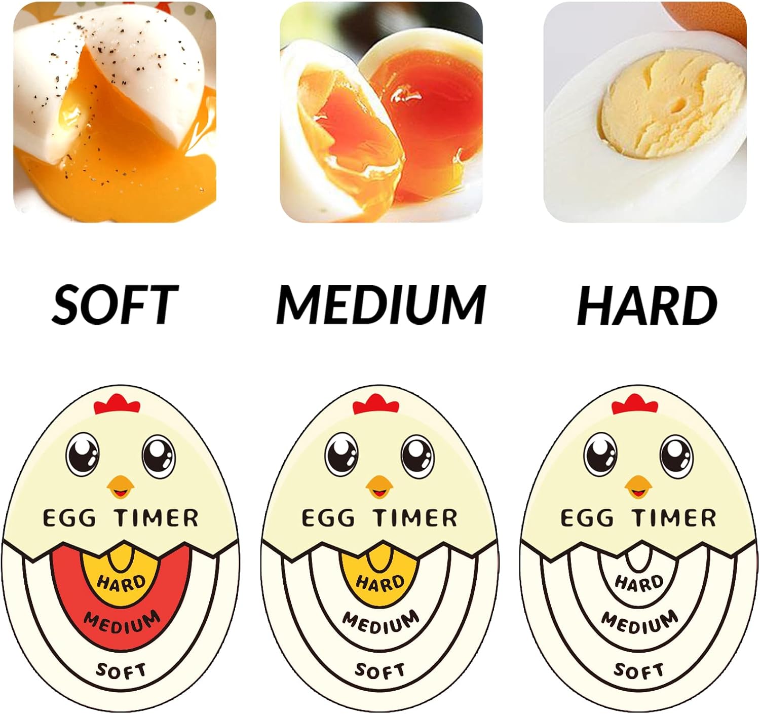 Egg Timer for Boiling Eggs Soft Hard Boiled Egg Timer That Changes Color When Done Egg Timer for Boiling Eggs Soft Hard Boiled Egg Timer That Changes Color When Done