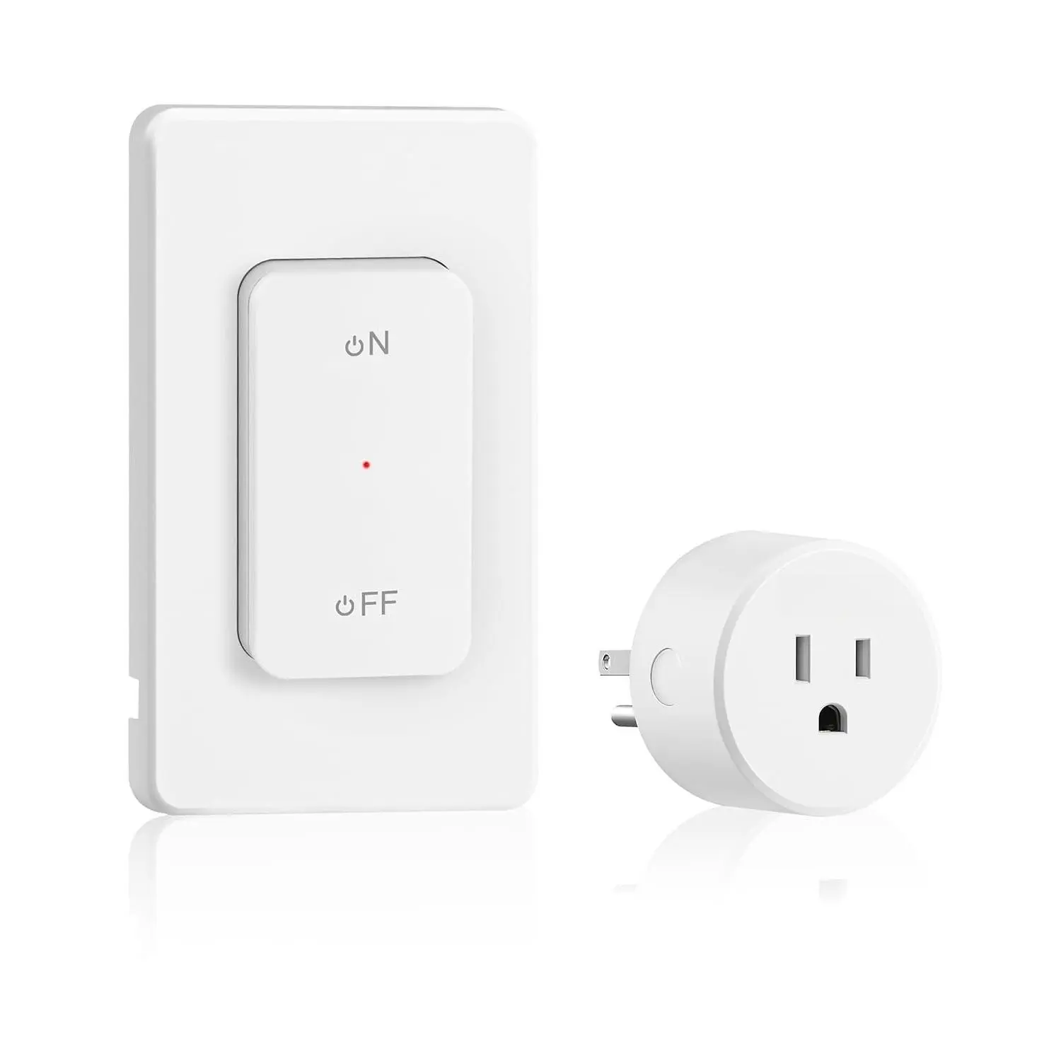 Remote Control Outlet,   Light  with  Base,  Off Remote Outlet  for Light, Lamp,  Appliance, 100ft RF Range, 15A/1875W, Pre-Programmed, FCC Listed W09RC1106